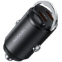 Toocki TQ-CC34B mini avto polnilec z 2x USB-C priključki - 45W - črn