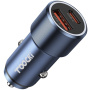 Toocki TQ-CC03 avto polnilec z USB-C / USB-A priključki - 63W - temno moder