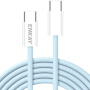 ENKAY pleten polnilni in podatkovni kabel - USB-C na USB-C - 2 m - moder