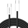 ENKAY pleten polnilni in podatkovni kabel - USB-C na USB-C - 2 m - črn