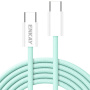 ENKAY pleten polnilni in podatkovni kabel - USB-C na USB-C - 2 m - mentol