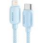 ESSAGER ES-X46 pleten kabel za polnjenje in prenos podatkov - USB-C na Lightning - 2 m - moder