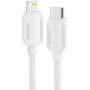 ESSAGER ES-X46 pleten kabel za polnjenje in prenos podatkov - USB-C na Lightning - 2 m - srebrn