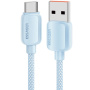 ESSAGER ES-X46 pleten polnilni in podatkovni kabel - USB-A na USB-C - 1 m - moder