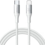 JOYROOM S-A28 pleten polnilni in podatkovni kabel - USB-C na Lightning - 1 m - bel