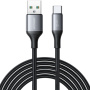 JOYROOM S-A28 pleten kabel za polnjenje in prenos podatkov - USB-A na USB-C - 2 m - črn