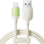 JOYROOM S-A53 polnilni in podatkovni kabel - USB-A na Lightning - 1,2 m - bež