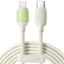 JOYROOM S-A53 kabel za polnjenje in prenos podatkov - USB-C na Lightning - 2 m - bež