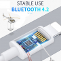 Joyroom JR-EP2 Bluetooth slušalke s strelovodnim priključkom - bela