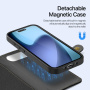 DUX DUCIS Lawa 2v1 odstranljiv flip ovitek z MagSafe in denarnico za iPhone Air - črn