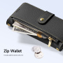 DUX DUCIS Lawa 2v1 odstranljiv flip ovitek z MagSafe in denarnico za iPhone Air - črn