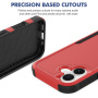 Super vzdržljiv ovitek za iPhone 17 - rdeč