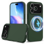 Silikonski ovitek z MagSafe za iPhone 17 Pro Max - temno zelen