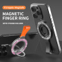 Bleščeče magnetno MagSafe vrtljivo 360° stojalo za iPhone - srebrno