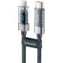 Toocki TQ-X36 polnilni in podatkovni kabel - USB-C na Lightning - 2 m - siv