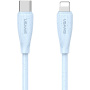 USAMS US-SJ717 polnilni in podatkovni kabel - USB-C na Lightning - 1 m - moder