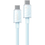 WEKOME WDC-74 polnilni in podatkovni kabel - USB-C na USB-C - 1,2 m - moder