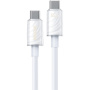 WEKOME WDC-74 polnilni in podatkovni kabel - USB-C na USB-C - 1,2 m - bel