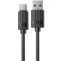 WEKOME WDC-52a polnilni in podatkovni kabel - USB-A na USB-C - 1 m - črn