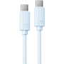WEKOME WDC-53 polnilni in podatkovni kabel - USB-C na USB-C - 1 m - moder