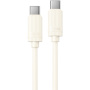 WEKOME WDC-53 polnilni in podatkovni kabel - USB-C na USB-C - 1 m - bež