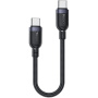 Yesido CA188 pleten polnilni in podatkovni kabel - USB-C na USB-C - 30 cm - črn