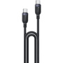 Yesido CA192 pleten polnilni in podatkovni kabel - USB-C na USB-C - 2 m - črn