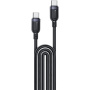 Yesido CA194 pleten polnilni in podatkovni kabel - USB-C na USB-C - 3 m - črn