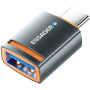 ESSAGER polnilni in podatkovni adapter - USB-A na USB-C - temno siv