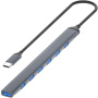 ADS-303C 7-v-1 hub – 7x USB-A na USB-C – siv