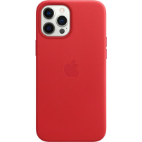 Originalne Apple usnjeno ohišje z MagSafe za iPhone 12 Pro Max - rdeče