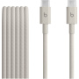 Beats Woven pleten polnilni in podatkovni kabel - USB-C na USB-C - 1,5 m - kamnito siv