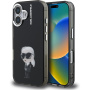Karl Lagerfeld IML Aquarelle Karl ovitek za iPhone 16 - črn