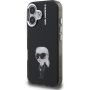 Karl Lagerfeld IML Aquarelle Karl ovitek za iPhone 16 - črn
