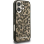Karl Lagerfeld IML Leopard ovitek z MagSafe za iPhone 16 - rjav