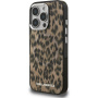 Karl Lagerfeld IML Leopard ovitek z MagSafe za iPhone 16 Pro - rjav
