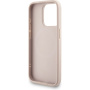 Guess 4G Colored Ring Strap ovitek z vrvico in MagSafe za iPhone 15 Pro Max - roza