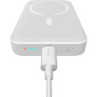 Baseus Mini brezžična MagSafe powerbanka s priključkom USB-C - 10.000 mAh - bela