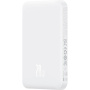 Baseus Mini brezžična MagSafe powerbanka s priključkom USB-C - 5.000 mAh - bela
