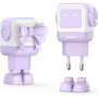UGREEN Nexode RG RobotGaN hitri polnilni adapter z 2x USB-C / USB-A priključki - 65W - vijoličen