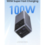 UGREEN Nexode 100W powerbank s priključki USB-C / USB-A - 12.000 mAh - siva