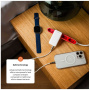 FIXED Slim Traveller GaN univerzalni potovalni adapter s priključki 2x USB-C in vtiči - 45W - bel