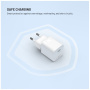 FIXED Mini GaN polnilni adapter z USB-C priključkom - 30W - bel