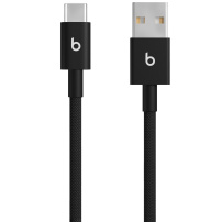 Beats Woven pleten polnilni in podatkovni kabel - USB-A na USB-C - 1,5 m - globoko črn