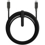 Nomad Kevlar pleten polnilni in podatkovni kabel - USB-C na USB-C - 3 m - črn