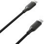 Nomad Kevlar pleten polnilni in podatkovni kabel - USB-C na USB-C - 3 m - črn