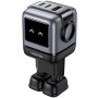 UGREEN Nexode RG RobotGaN hitri polnilni adapter z 2x USB-C / USB-A priključki - 65W - črn