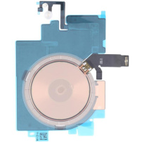 Nadomestna tuljava za brezžično polnjenje z NFC čipom, bliskavico in mikrofonom za iPhone 16 Plus - črna