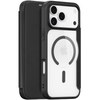 DUX DUCIS Skin X flip ovitek z MagSafe za iPhone 17 Pro Max - črn