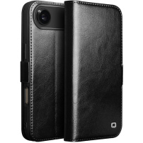 QIALINO usnjeni flip ovitek za iPhone Air - črn